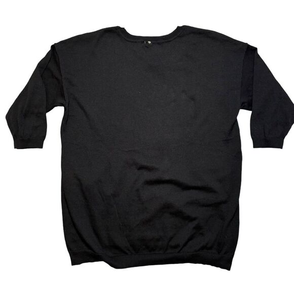 Melissa McCarthy Seven7 Women's Black Cat "Le Meow" Sweater Size 2X - Picture 3 of 8
